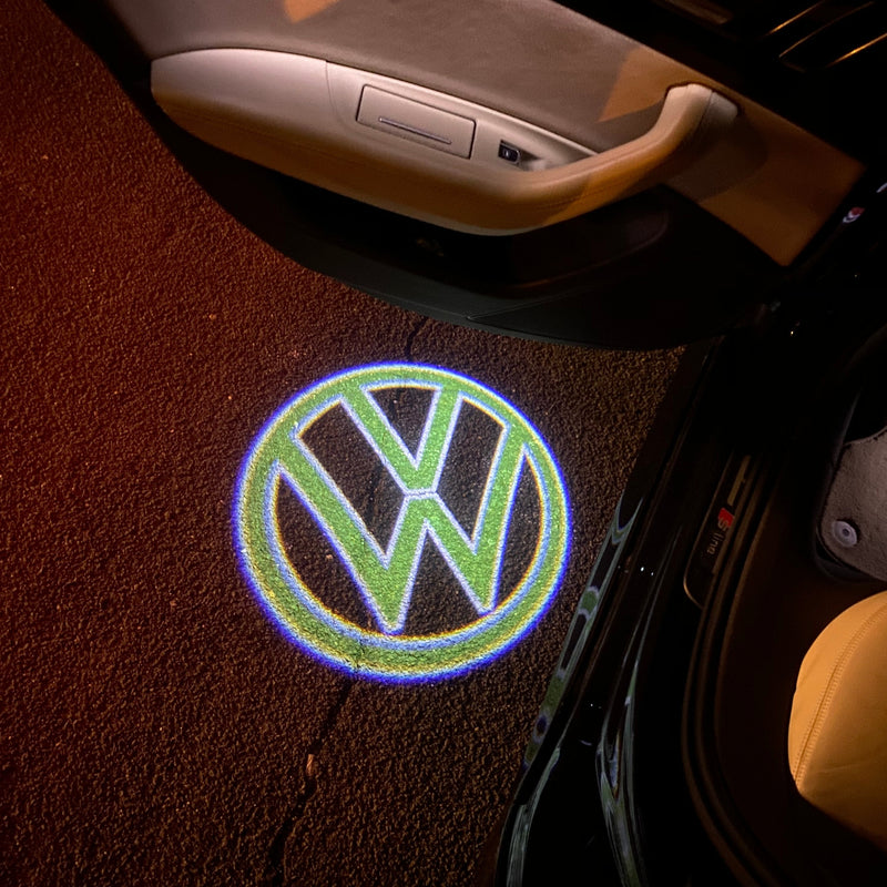 Volkswagen luci porta Logo Nr. 159 (quantità 1 = 2 pellicola logo / 2 luci porta)