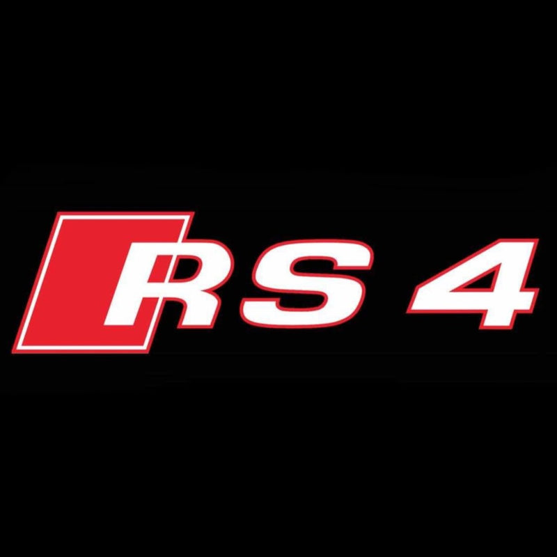 AUDI RS4 LOGO PROJECTOT LIGHTS Nr.53  (quantity 1 = 2 Logo Films /2 door lights）