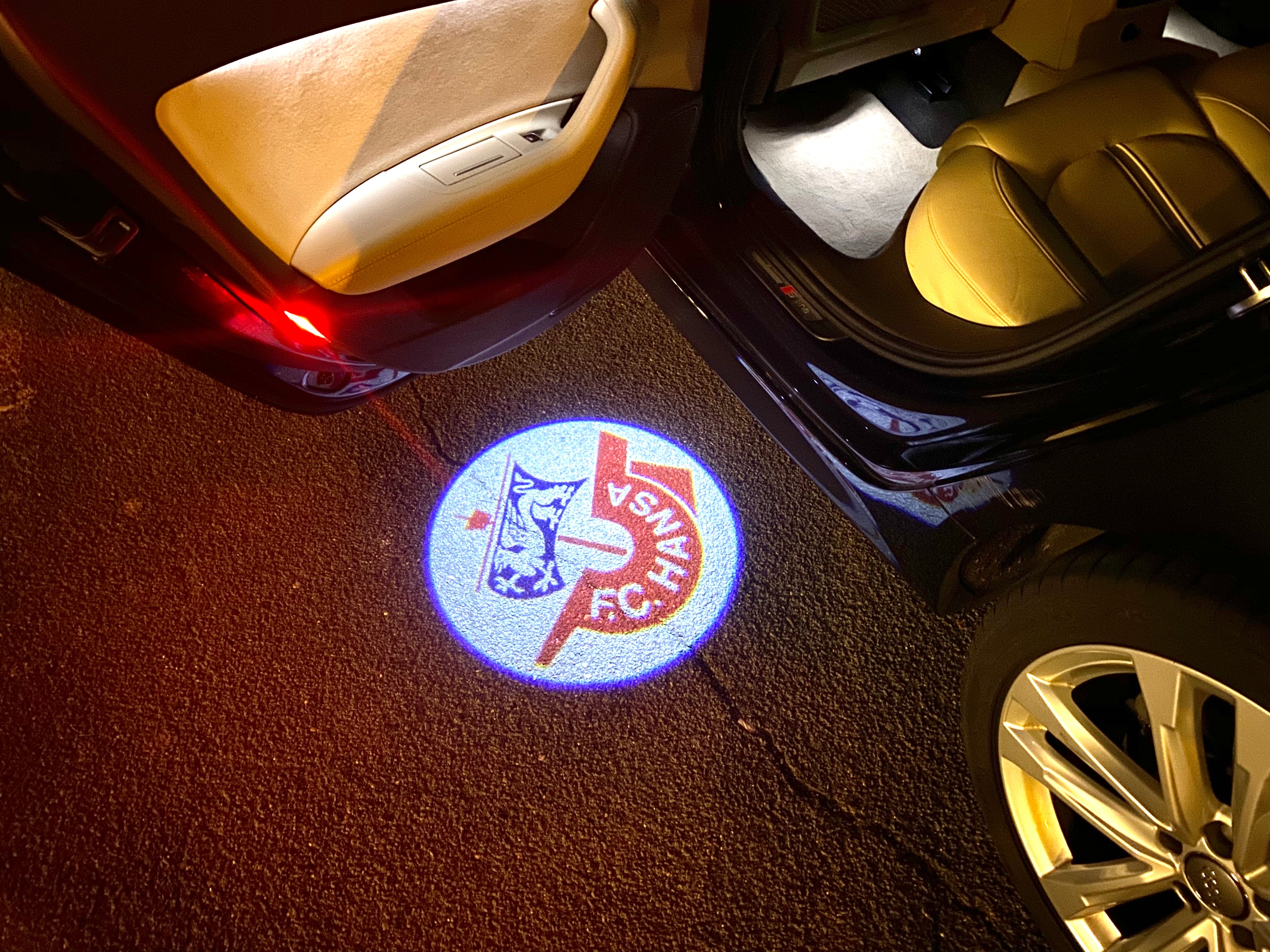 Fußball CLUB Logo Nr.258 (Menge 1 = 2 Logofilme /2 Türleuchten)