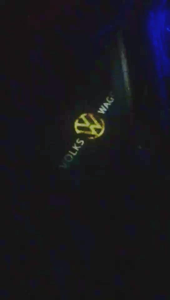 Volkswagen Door lights Logo Nr. 06 (quantità 1 = 2 pellicole logo / 2 luci porta)