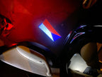 Czech Republic Česká republika  National Flag  logo door lights (quantity 1 = 1 sets / 2 logo film /  Can replace of lights  other logos )