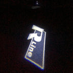 Volkswagen Türleuchten R LINE Logo Nr. 52 (Anzahl 1 = 2 Logo-Folien / 2 Türleuchten）