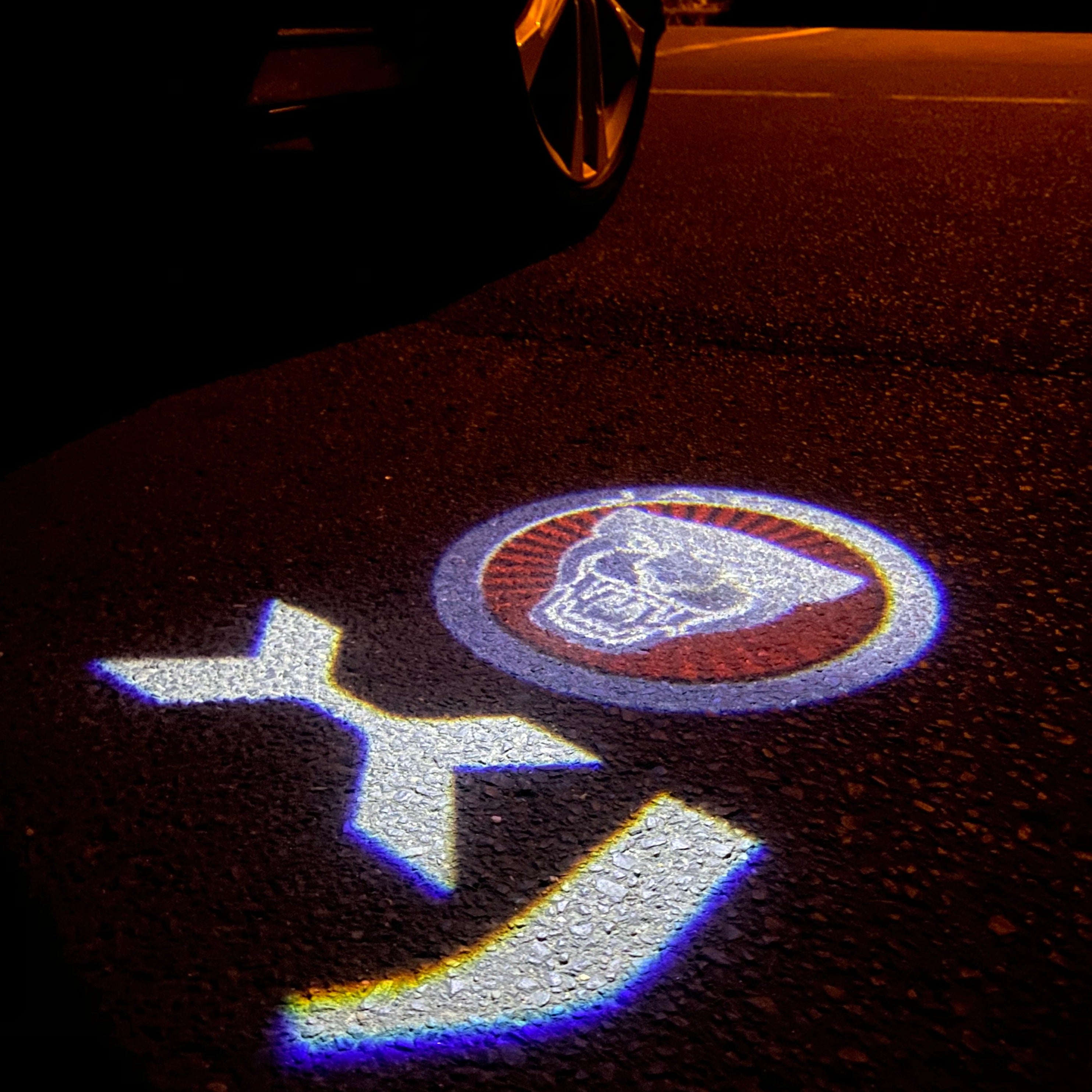 JAGUAR LOGO PROJECROTR LIGHTS Nr.100 (quantità 1 = 1 set / 2 luci porta)