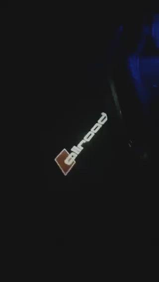 AUDI allroad LOGO PROJECTOT LIGHTS Nr.03 (quantità 1 = 2 Logo Films /2 luci porta)