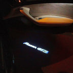 PORSCHE LOGO PROJECTOT LIGHTS Nr.88 (cantidad 1 = 2 logo película / 2 luces de puerta)