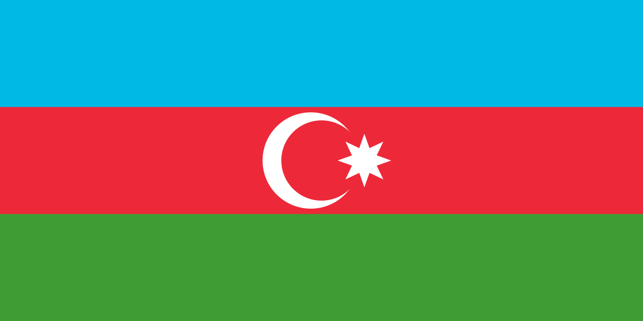Logo della bandiera nazionale azərbaycan dell'Azerbaigian (quantità 1 = 1 set / 2 pellicole con logo / Può sostituire di luci altri loghi)