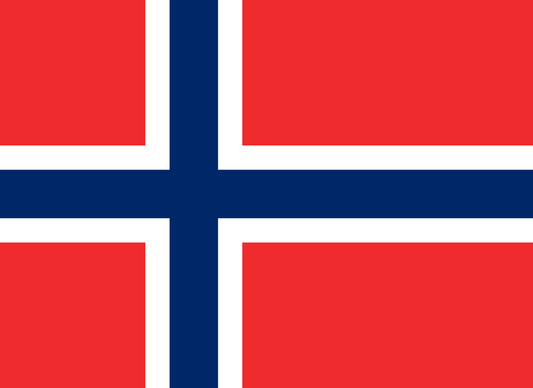 Logo Norway Kongeriket Norge National Flag (quantità 1 = 1 set / 2 pellicole con logo / Può sostituire di luci altri loghi)