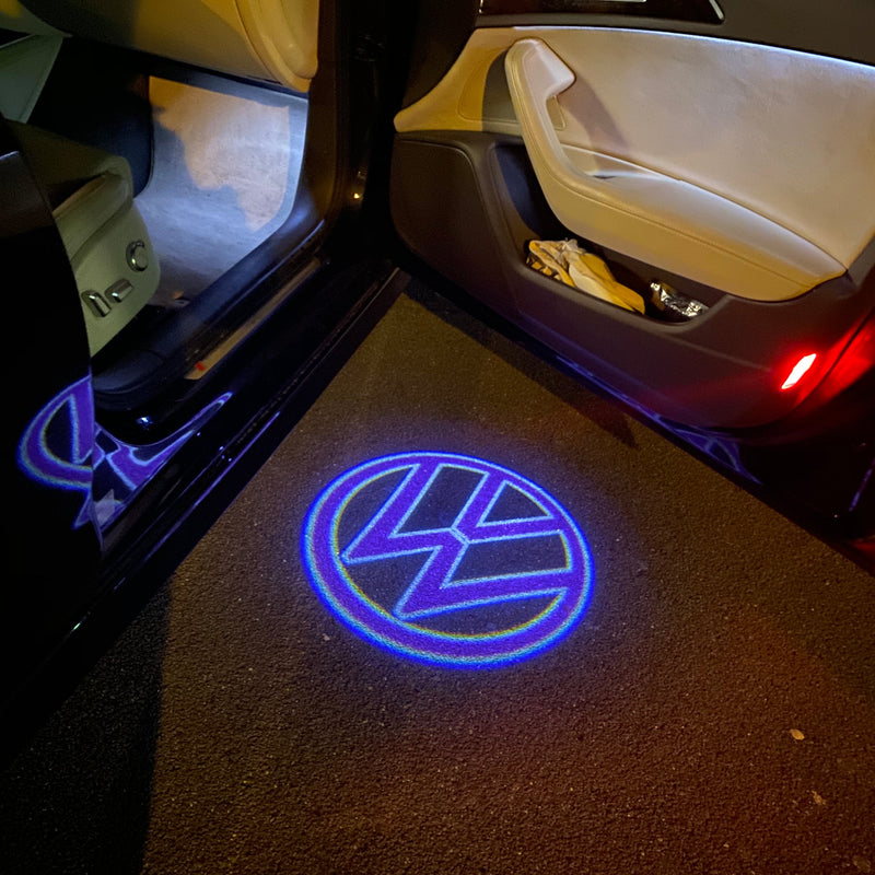 Volkswagen luci porta Logo Nr. 161 (quantità 1 = 2 pellicola logo / 2 luci porta)