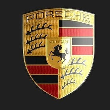 LUCES DE PROYECTOR DE LOGOTIPO ORIGINAL PORSCHE N ° 03 (cantidad 1 = 2 Película de logotipo / 2 luces de puerta)