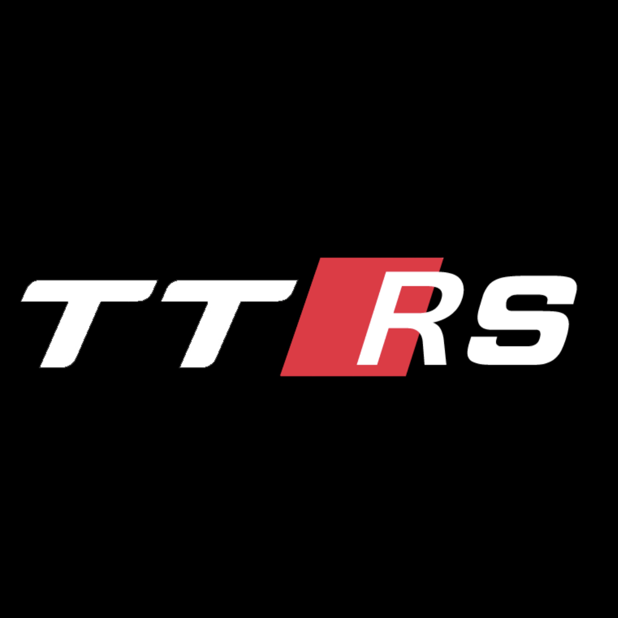 AUDI TTRS LOGO PROJECROTR LIGHTS Nr.22  (quantity 1 = 2 Logo Films /2 door lights）