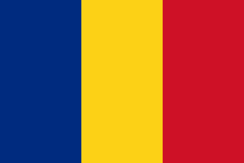 Logo du drapeau national de România (quantité 1 = 1 ensembles / 2 film logo / Peut remplacer des lumières d’autres logos)