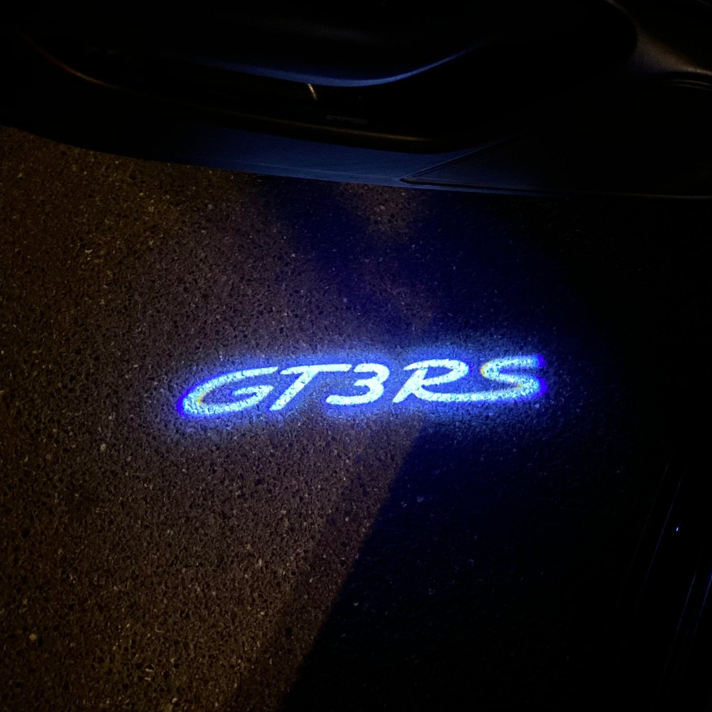 PORSCHE GT  LOGO PROJECTOT LIGHTS Nr.8003 (quantity  1 =  2 Logo Film /  2 door lights)