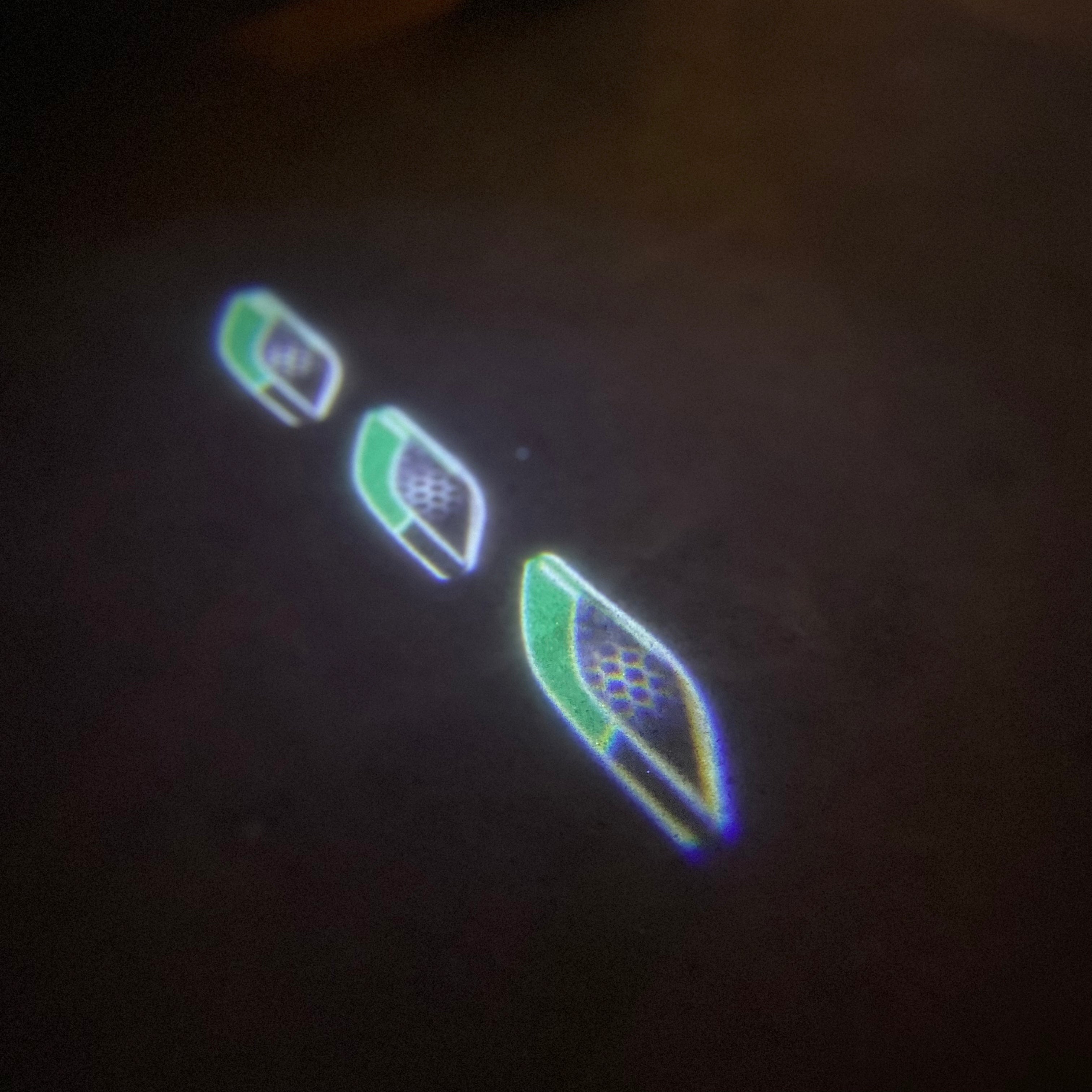 Maserati LOGO PROJECROTR LIGHTS Nr.01 (quantità 1 = 1 set / 2 luci porta)