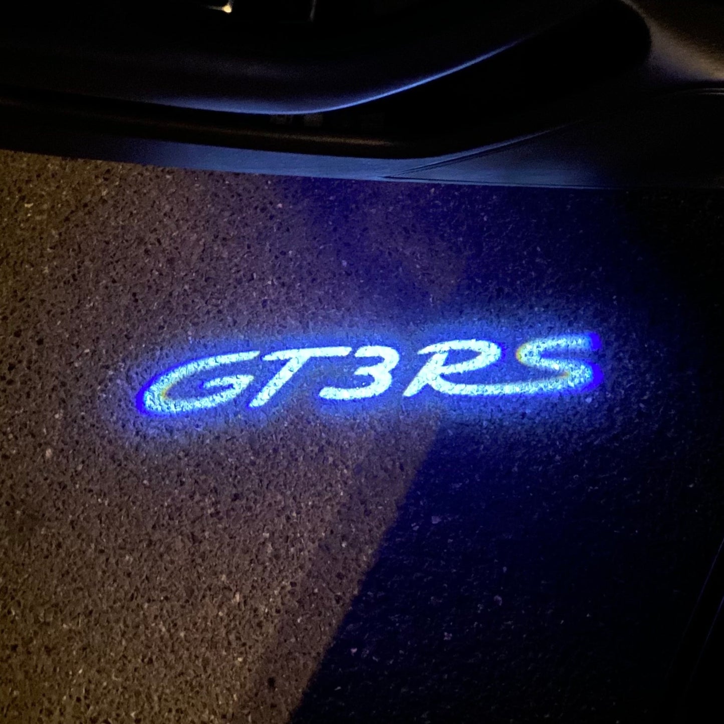 PORSCHE GT  LOGO PROJECTOT LIGHTS Nr.8003 (quantity  1 =  2 Logo Film /  2 door lights)