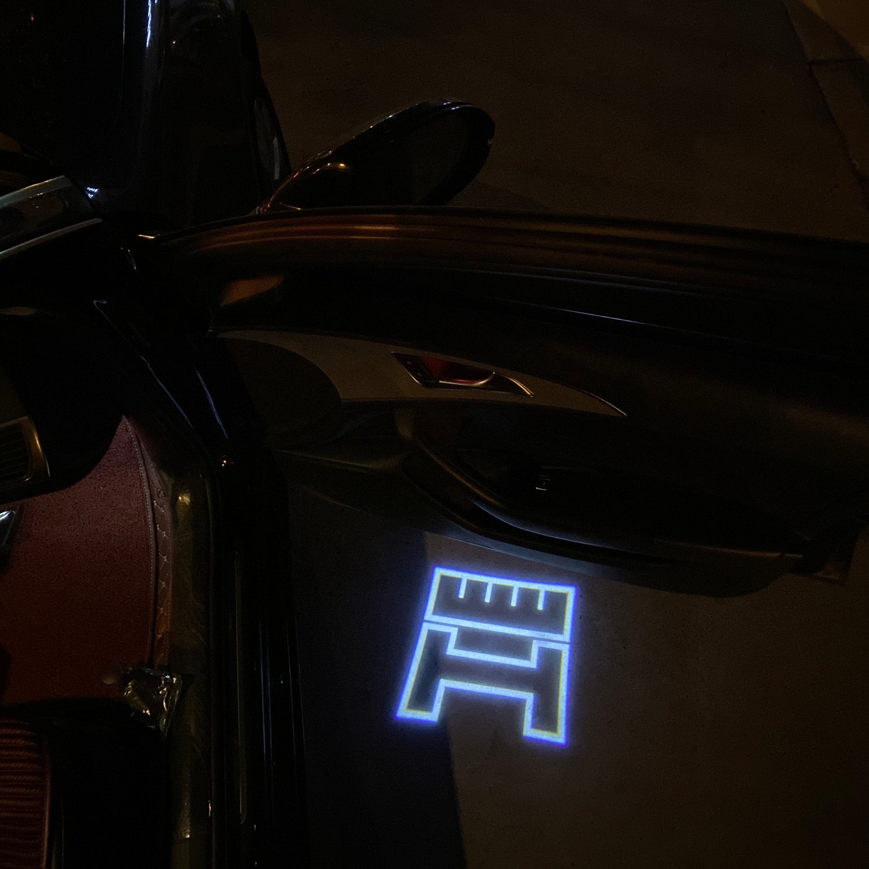 AUDI LOGO PROJECTOT LIGHTS Nr.19 (quantità 1 = 2 Logo Films /2 luci porta)