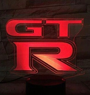 GTR-R35 LOGO PROJECTOT أضواء Nr.06 (الكمية 1 = 2 شعار الأفلام / 2 أضواء الباب)