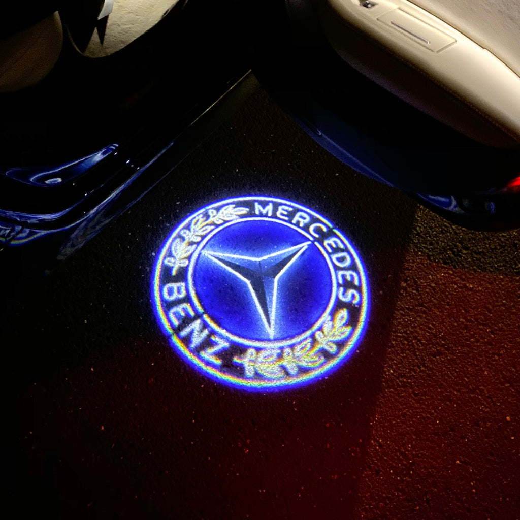 MERCEDES BENZ LOGO PROJECTOT LIGHTS Nr.01 (Menge 1 = 1 Sets/2 Türleuchten)