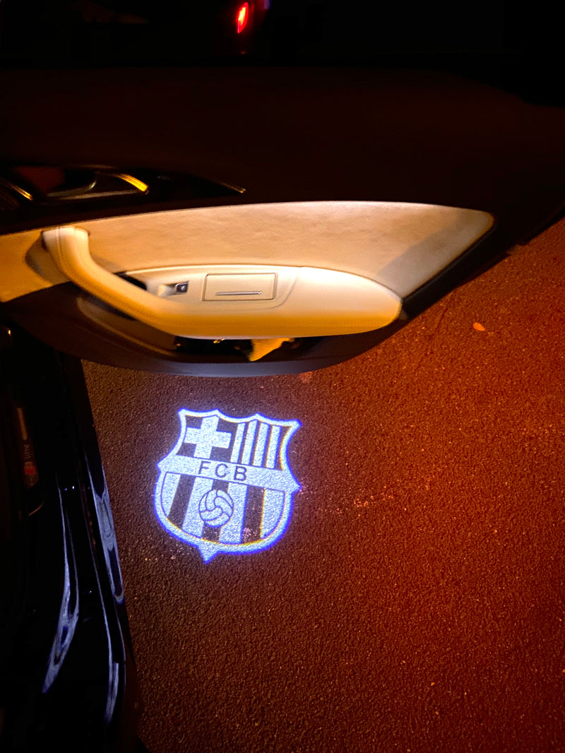 Football CLUB  FC Barcelona Logo Nr.258  (quantity 1 = 2 Logo Films /2 door lights）