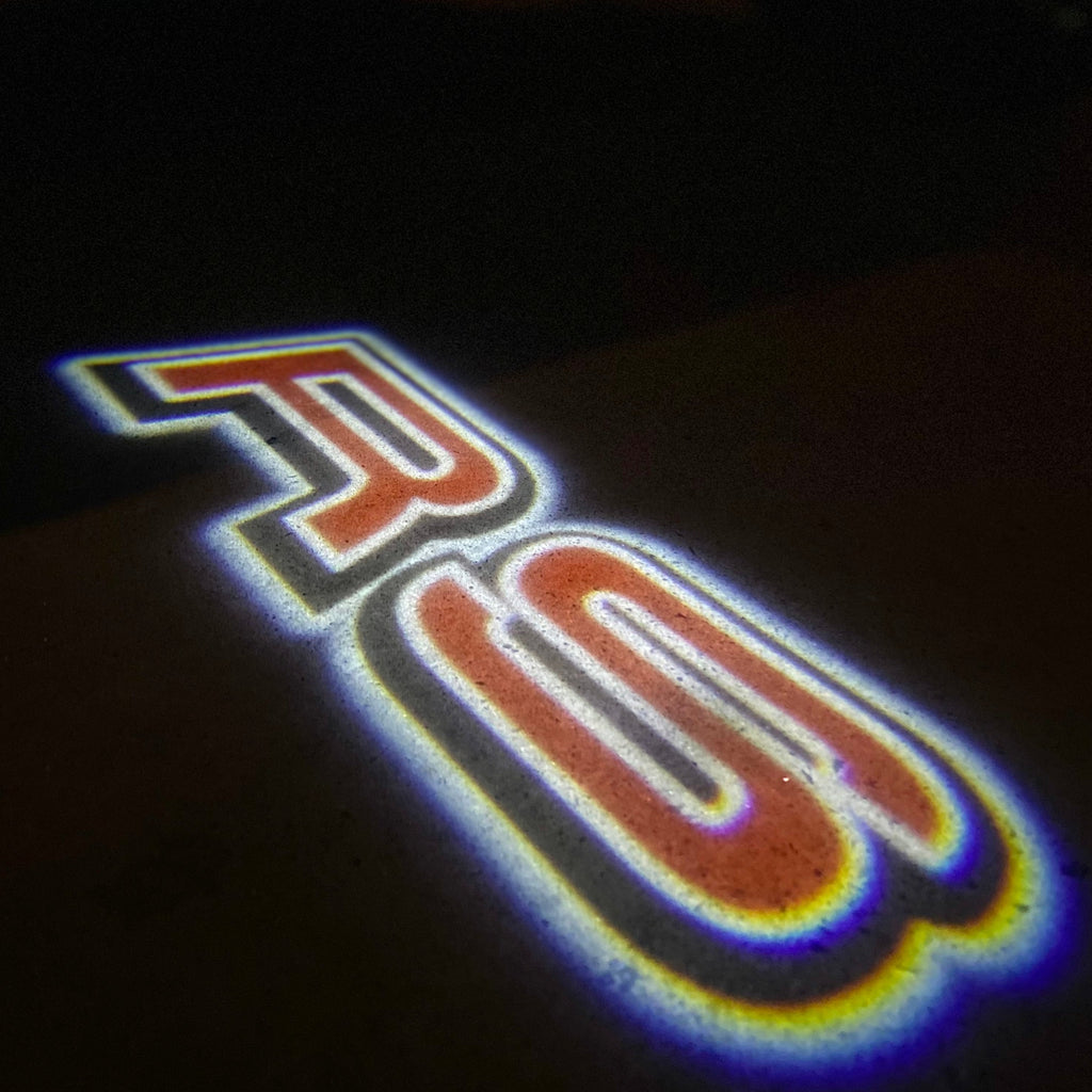 AUDI LOGO PROJECTOT LIGHTS Nr.19 (Menge 1 = 2 Logo Folien /2 Türleuchten)