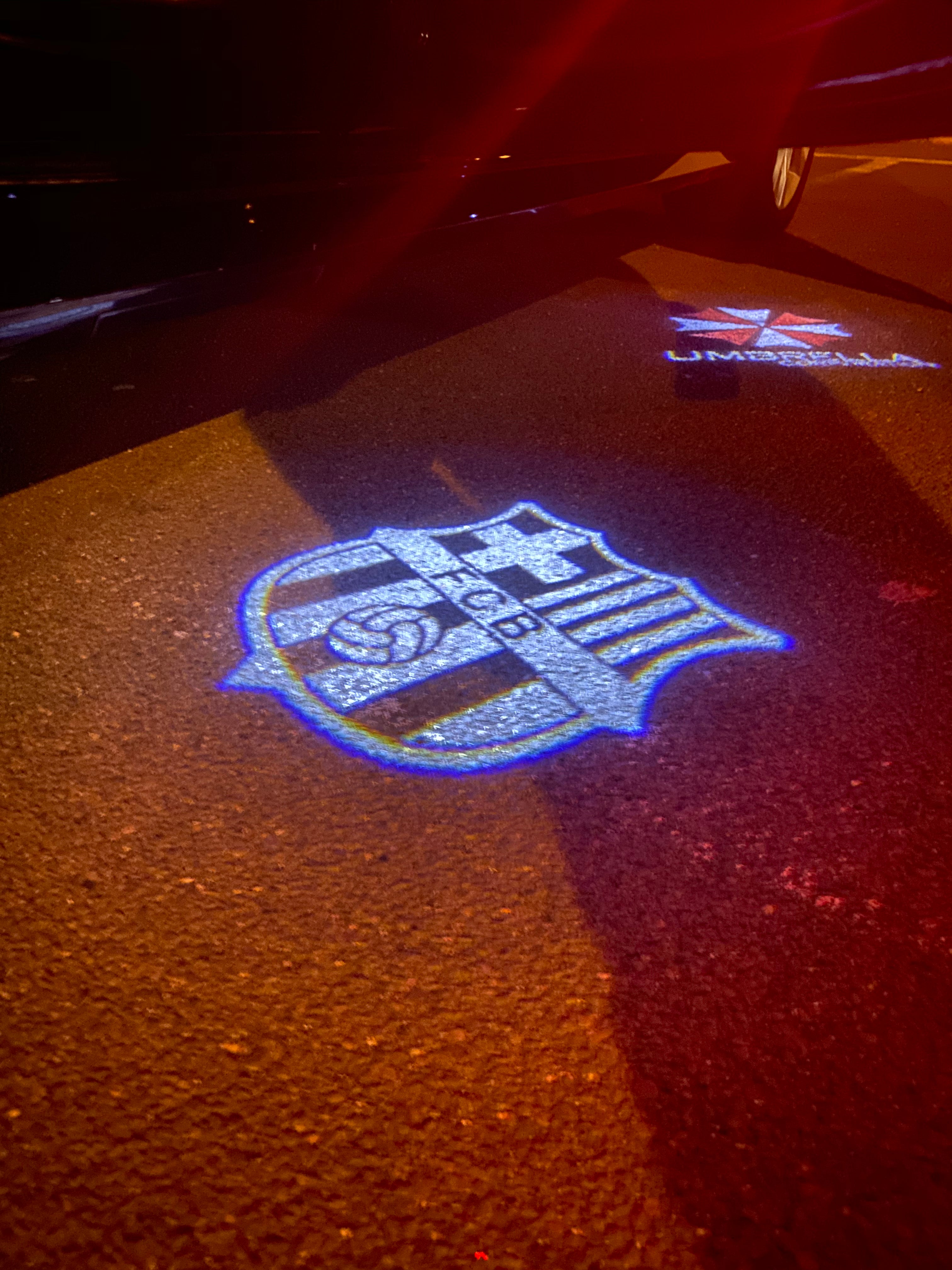 Fußball CLUB Logo Nr.258 (Menge 1 = 2 Logofilme /2 Türleuchten)