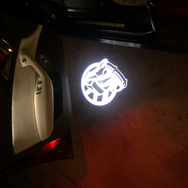 Volkswagen Door lights Original Logo  Nr. 12 (quantity 1 = 2 Logo Films /2 door lights）