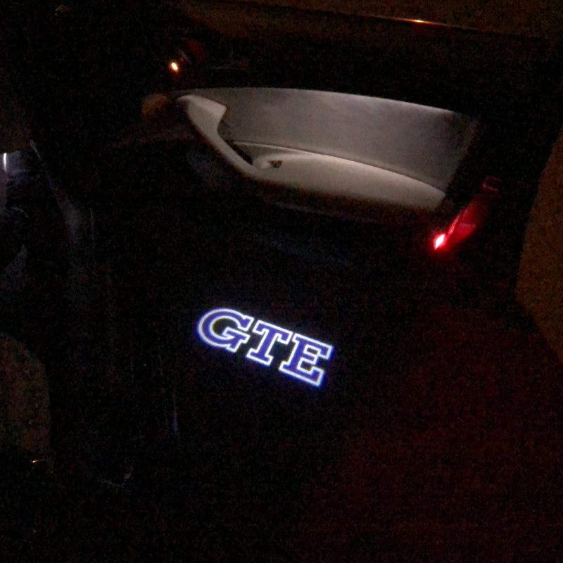 Volkswagen Door lights  GTE Logo  Nr. 44  (quantity 1 = 2 Logo Films /2 door lights）