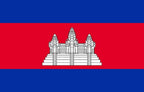 Cambodia  National Flag  logo door lights (quantity 1 = 1 sets / 2 logo film /  Can replace of lights  other logos )