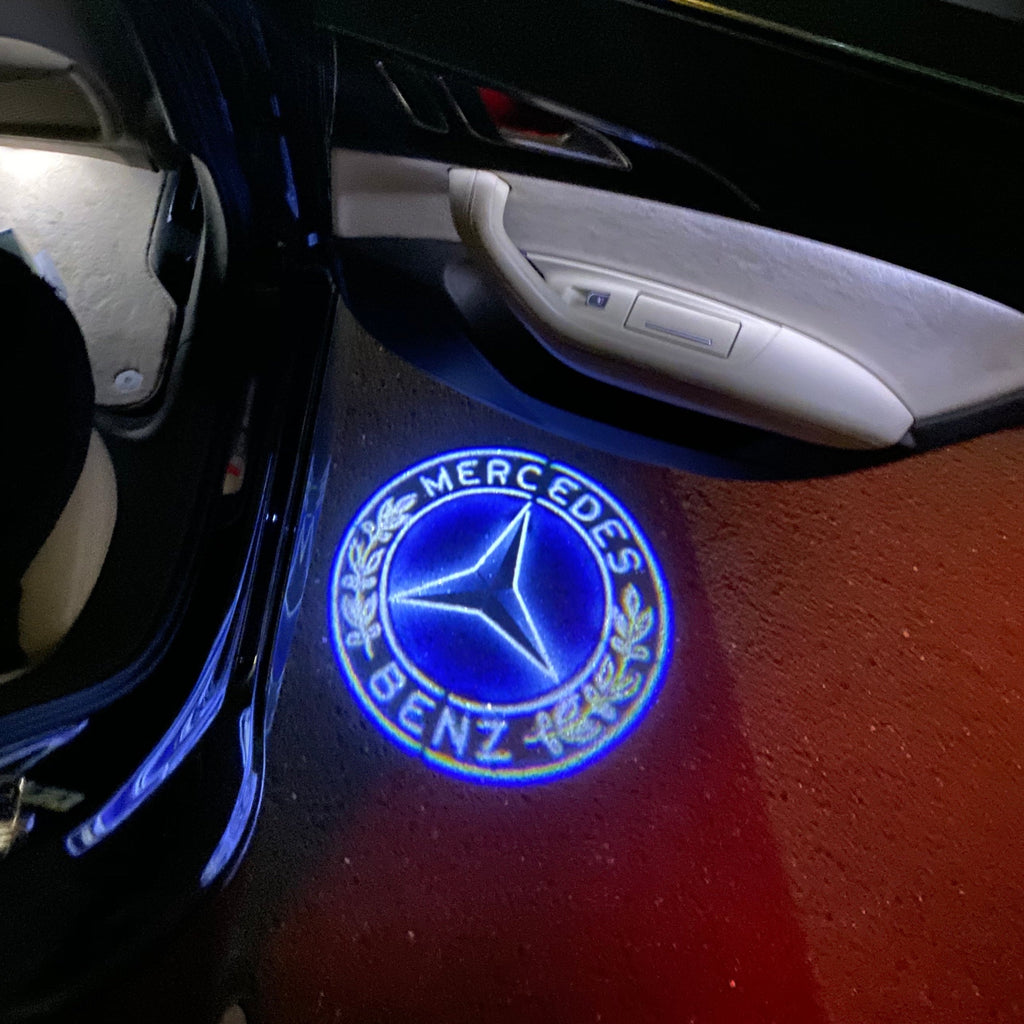 MERCEDES BENZ LOGO PROJECTOT LIGHTS Nr.01 (Menge 1 = 1 Sets/2 Türleuchten)