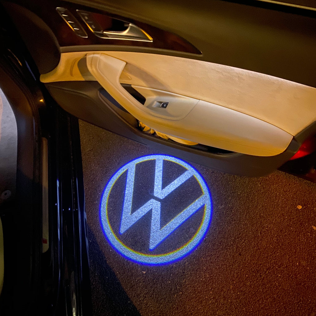 Volkswagen Door lights Logo Nr. 162 (cantidad 1 = 2 películas con logotipo / 2 luces de puerta)