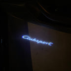 PORSCHE ORIGINAL LOGO PROJECTOT LIGHTS Nr.06 (cantidad 1 = 2 logo película / 2 luces de puerta)