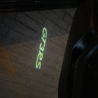 LUCES DE PROYECTOR DE LOGOTIPO ORIGINAL PORSCHE N ° 03 (cantidad 1 = 2 Película de logotipo / 2 luces de puerta)