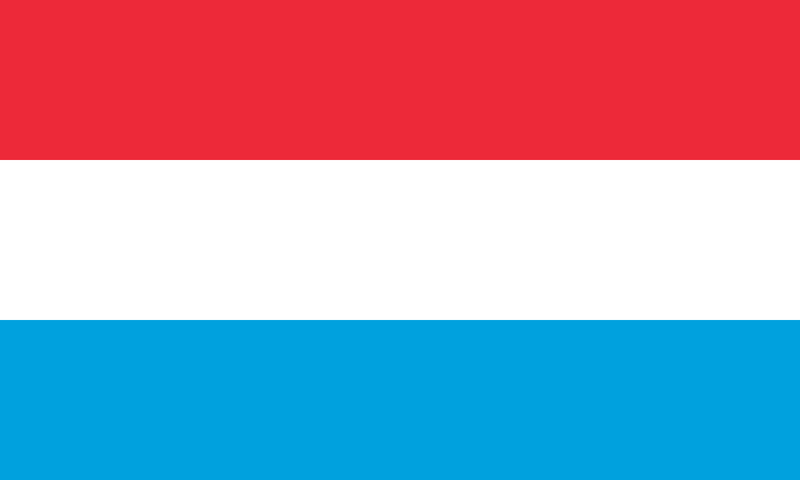 Luxembourg Großherzogtum Lëtzebuerg National Flag  logo door lights (quantity 1 = 1 sets / 2 logo film /  Can replace of lights  other logos )