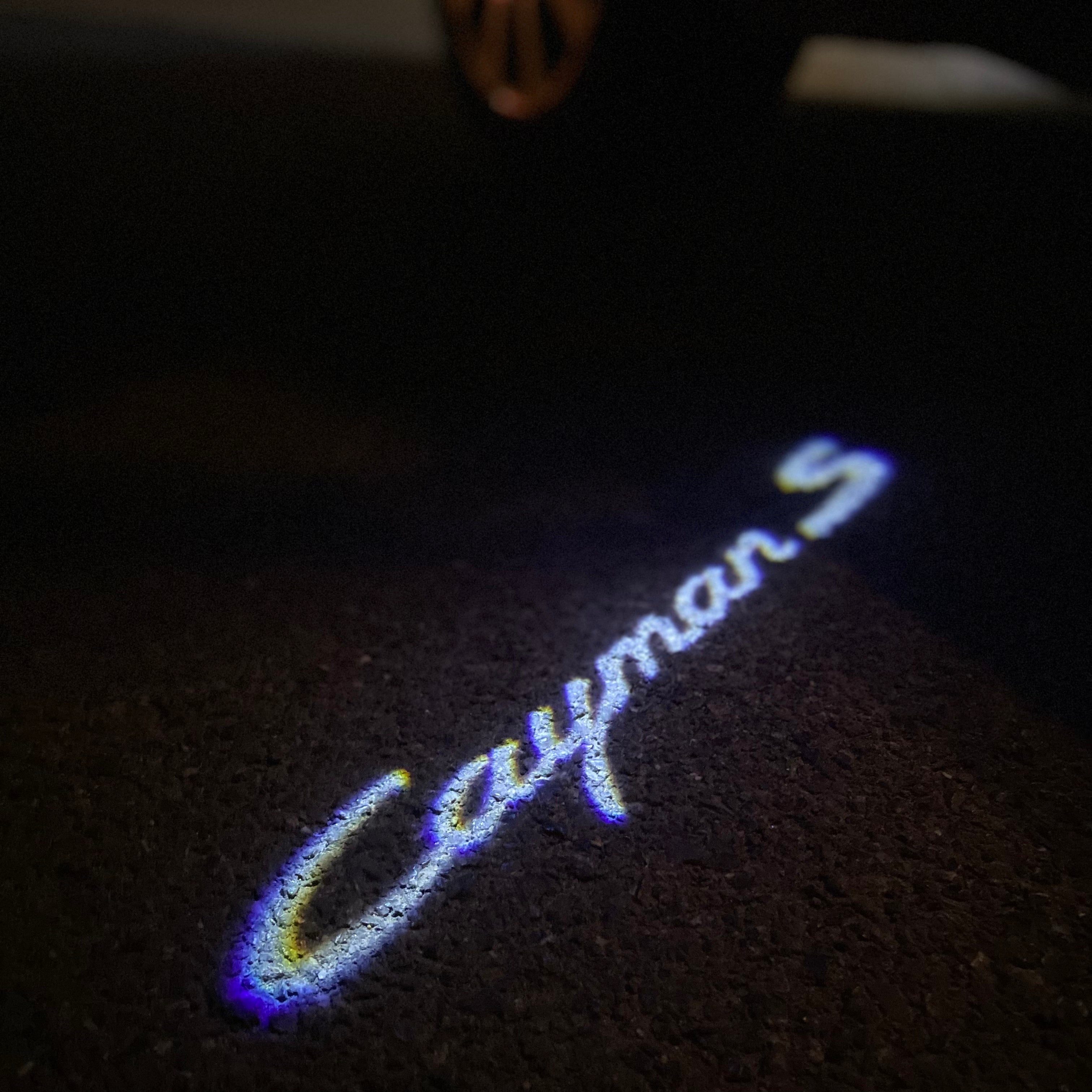 LUCI PORSCHE Cayman LOGO PROJECTOT Nr.10 (quantità 1 = 2 Logo Film / 2 luci porte)