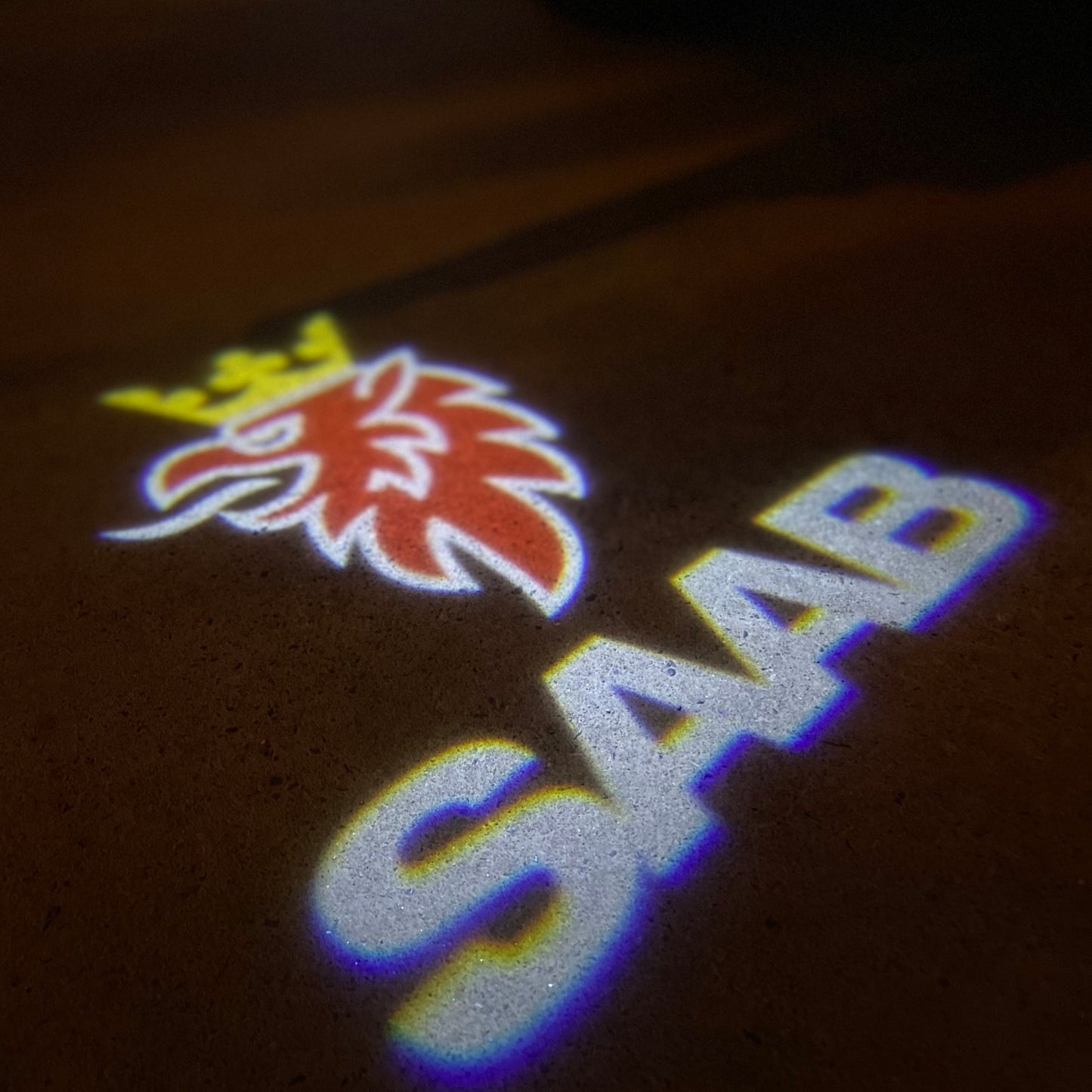 SAAB  Original LOGO PROJECROTR LIGHTS Nr.2509  (quantity 1 = 1 sets/2 door lights)