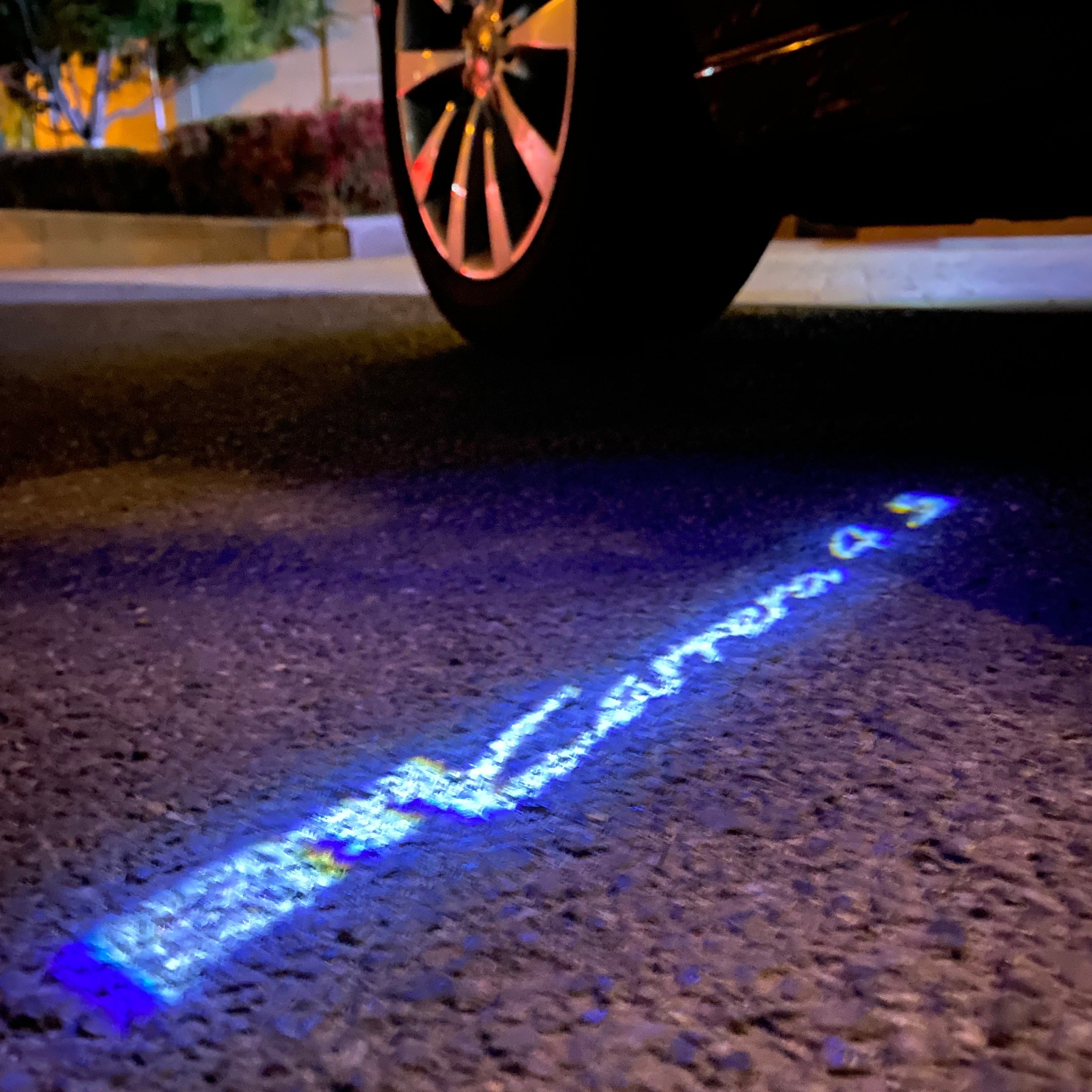 PORSCHE LOGO PROJECTOT LIGHTS Nr.80 (quantità 1 = 2 Logo Film / 2 luci porta)