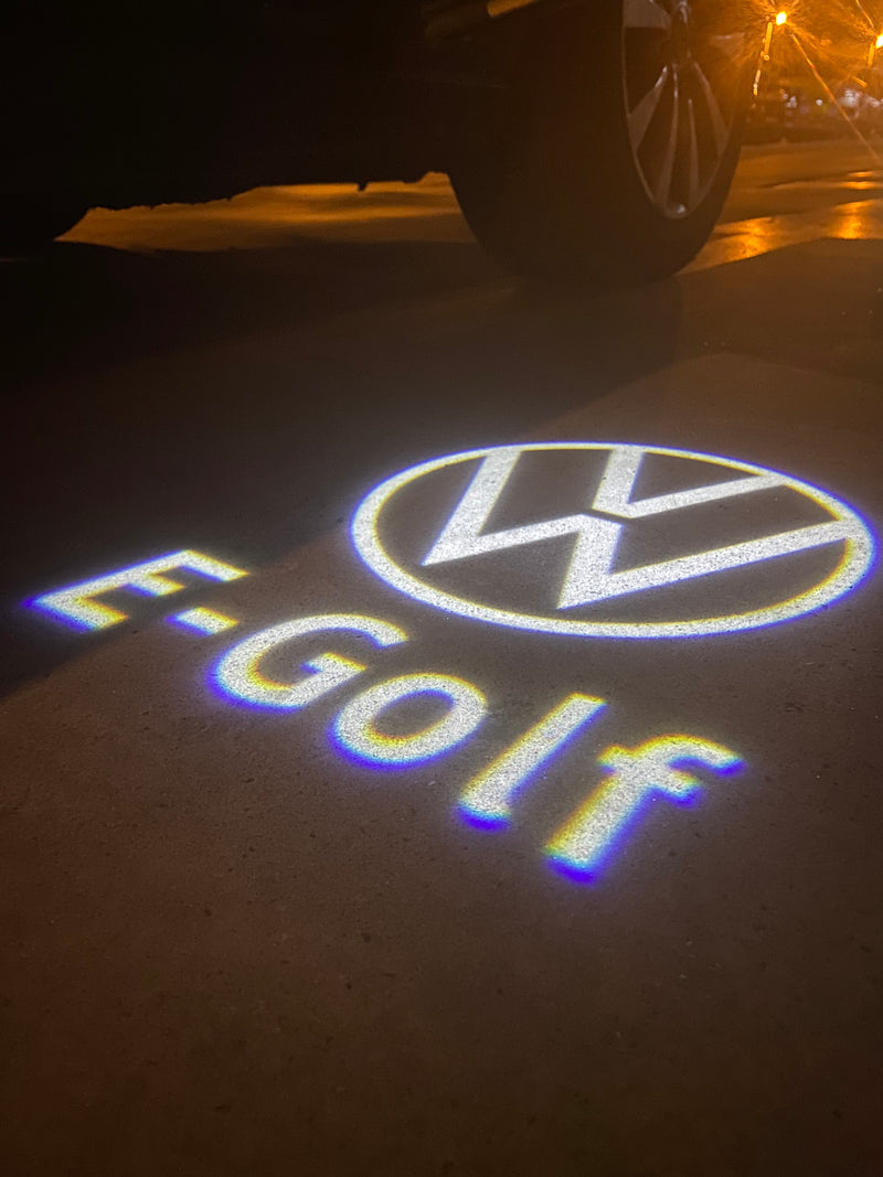 Volkswagen Door lights E GOLF Logo  Nr. 1IJ2K9 (quantity 1 = 2 Logo Films /2 door lights）