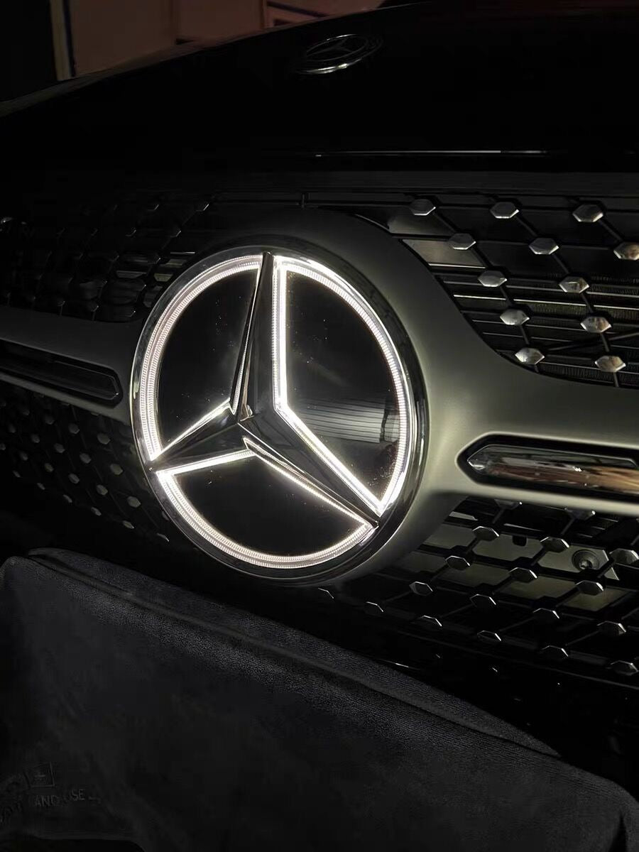 MERCEDES BENZ Front Grill Logo LED with dznamic indicator 02