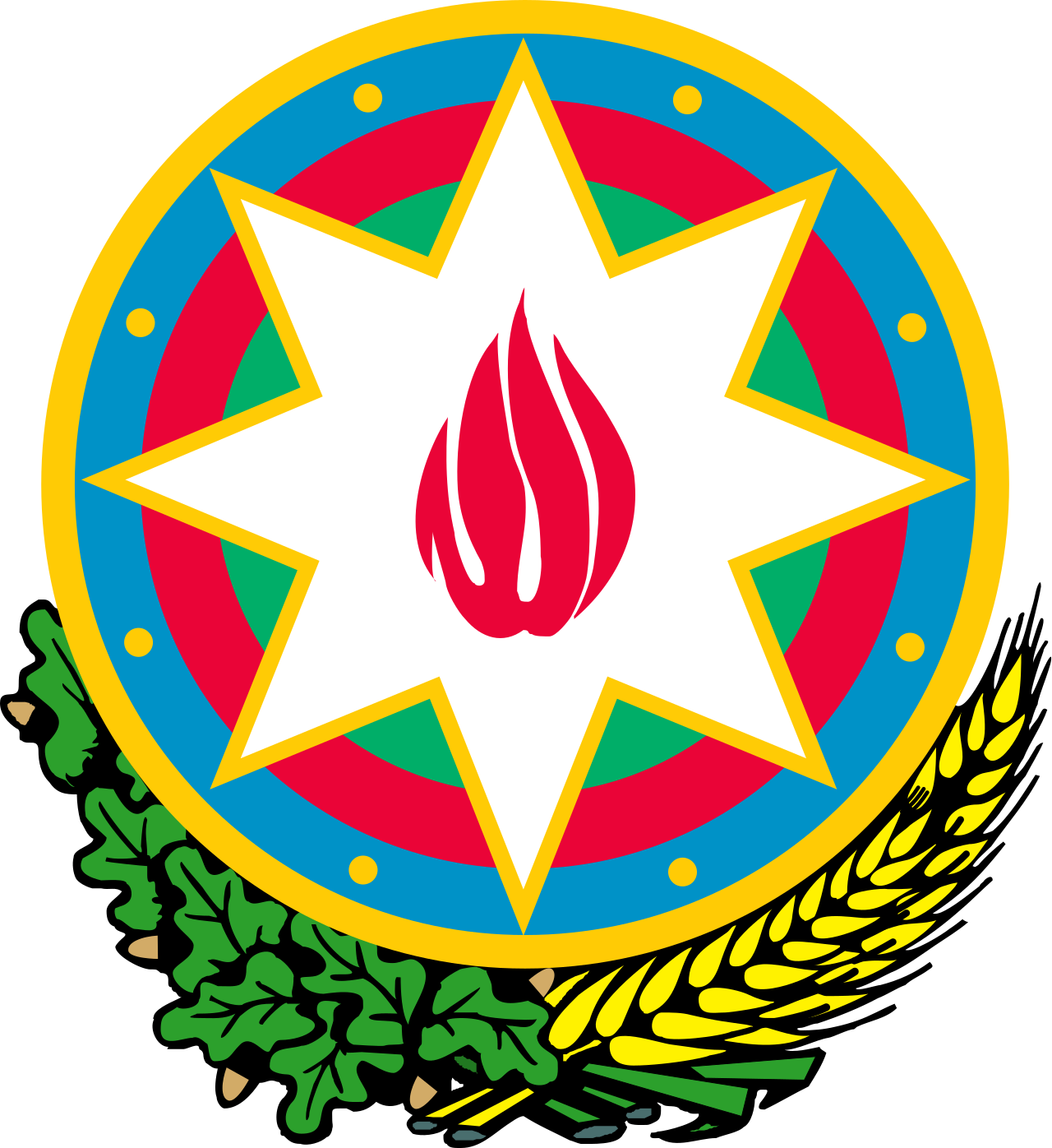 Azerbaïdjan Azţrbaycan National Flag logo (quantité 1 = 1 ensembles / 2 logo film / Peut remplacer des lumières d’autres logos )