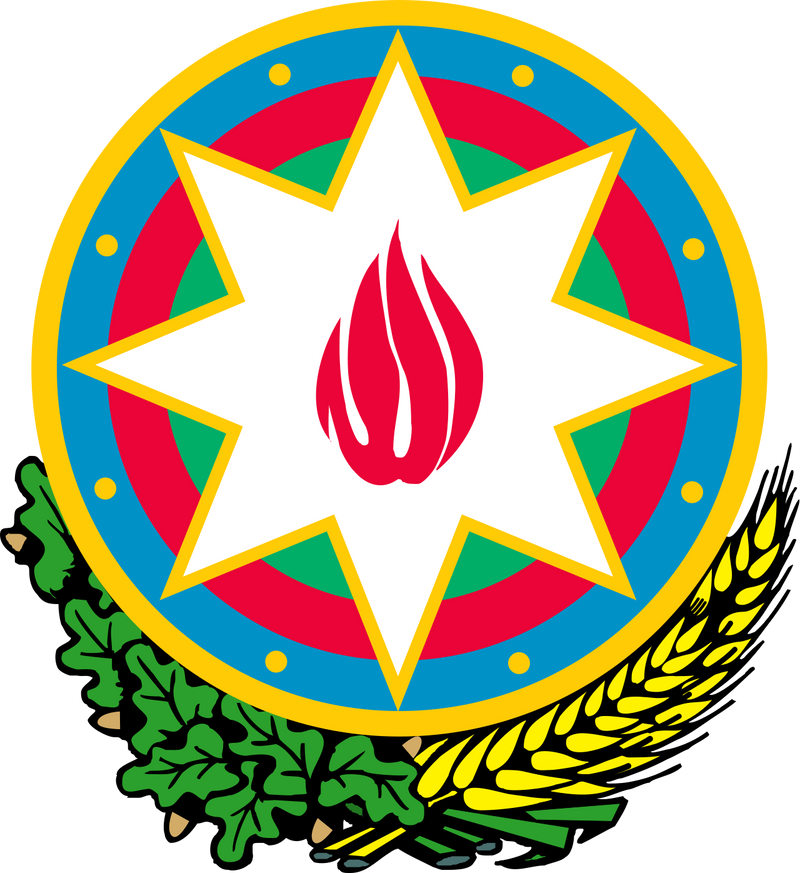 شعار العلم الوطني الأزبيربباي (الكمية 1 = 1 مجموعات / 2 شعار / يمكن أن يحل محل الأضواء الأخرى)