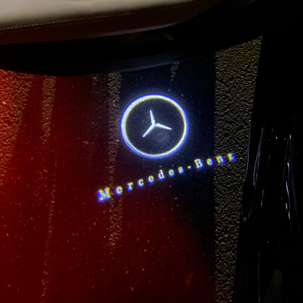 MERCEDES BENZ LOGO PROJECTOT LIGHTS Nr.01 (cantidad 1 = 1 juego/2 luces de puerta)