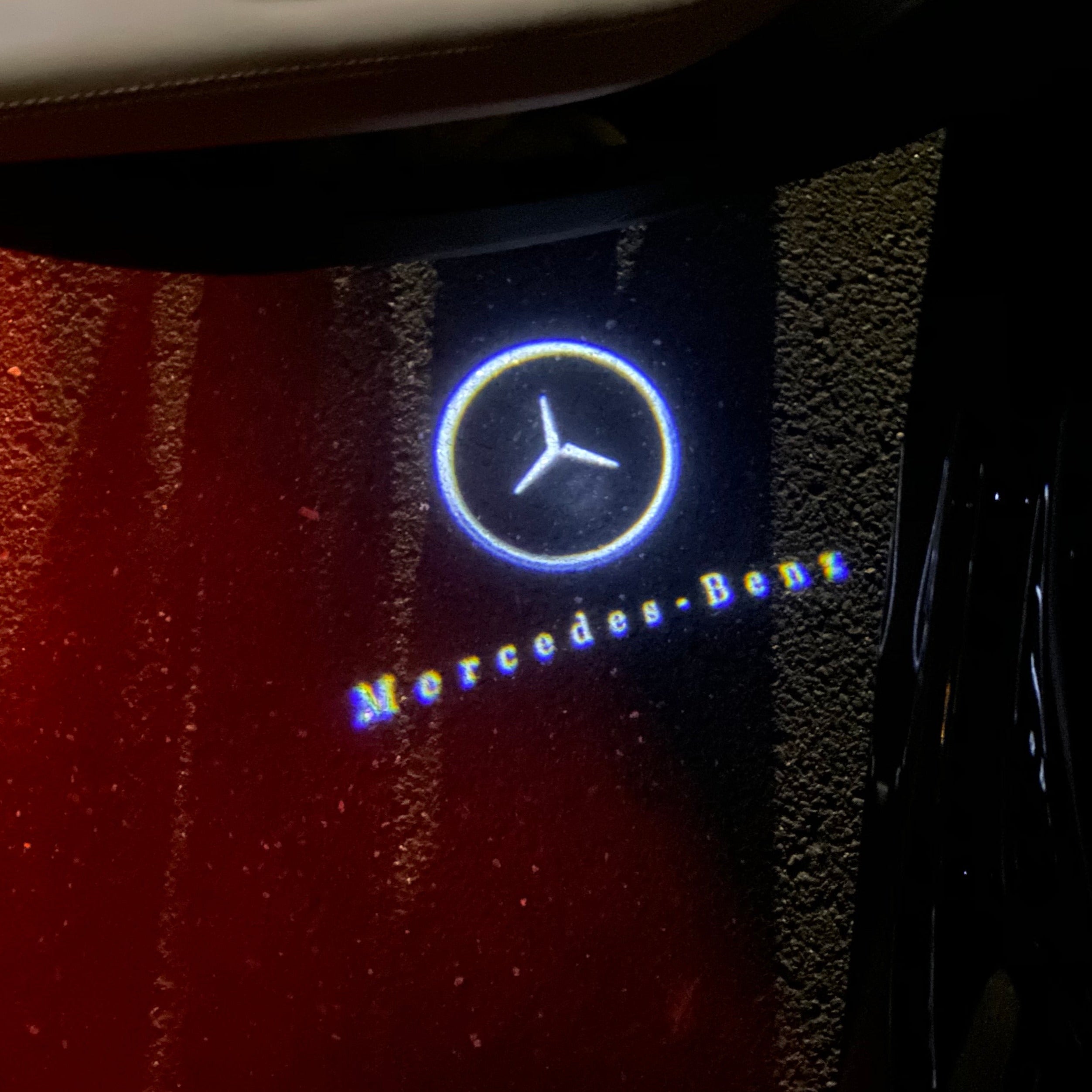 MERCEDES BENZ LOGO PROJECTOT LIGHTS Nr.01 (cantidad 1 = 1 juego/2 luces de puerta)