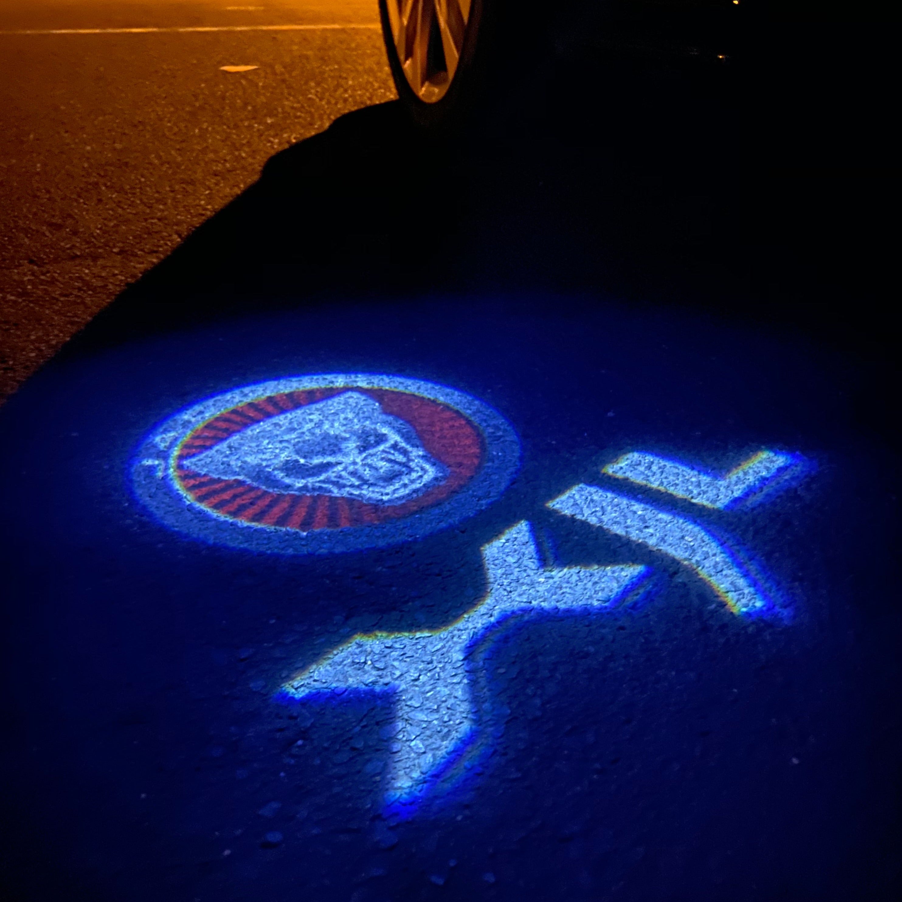 JAGUAR LOGO PROJECRTR LIGHTS Nr.99 (quantità 1= 1 set/2 porta luci)