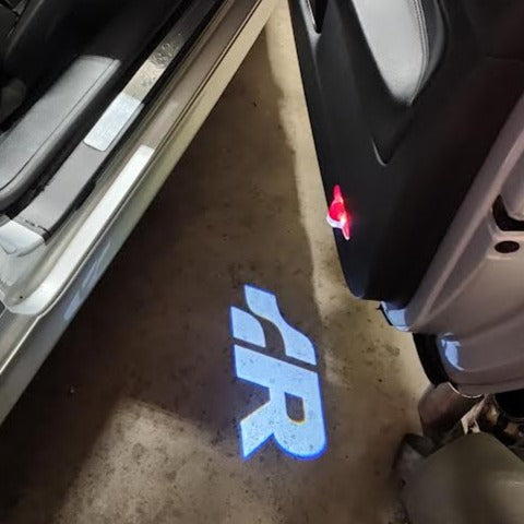 Volkswagen Door lights R Logo  Nr. 156 ( quantity 1 = 2 logo film / 2 door lights)