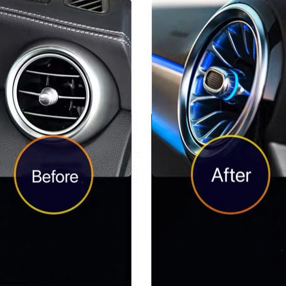 Luce ambientale a 64 colori Clima di controllo centrale luce Presa turbina Per Mercedes-Benz