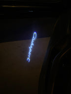 PORSCHE ORIGINAL LOGO PROJECTOT LIGHTS Nr.06 (cantidad 1 = 2 logo película / 2 luces de puerta)