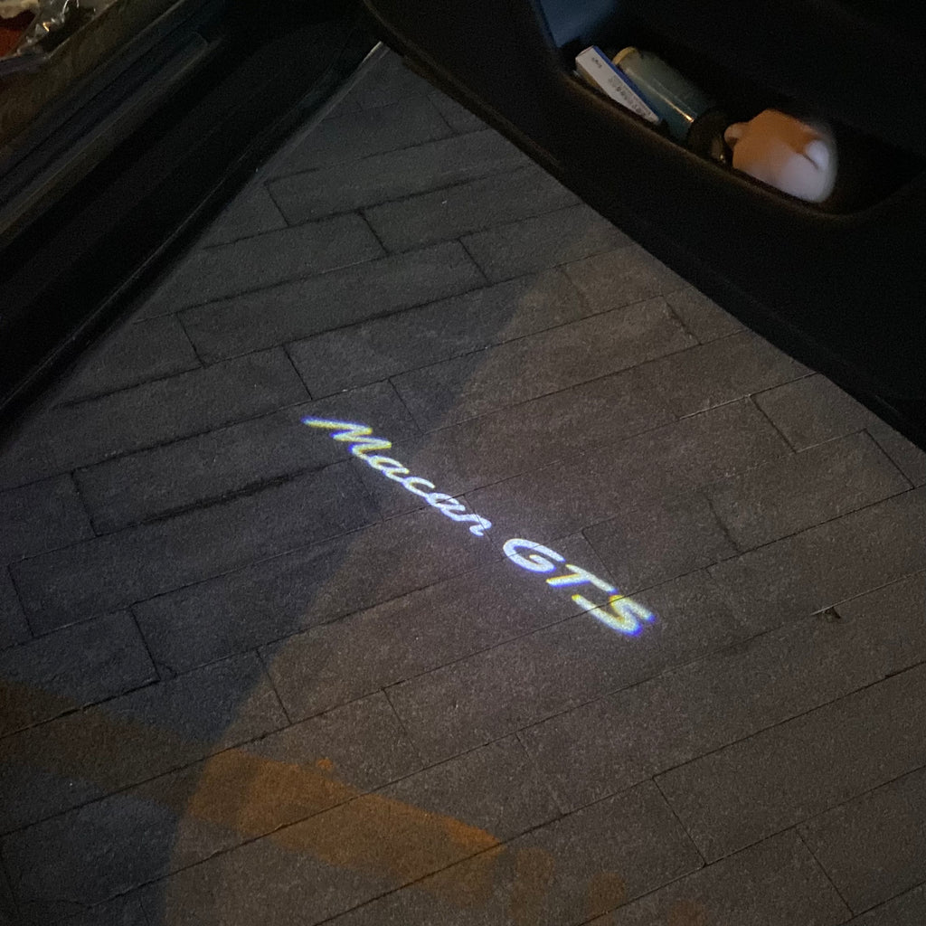 PORSCHE LOGO PROJECTOT LIGHTS Nr.88 (quantità 1 = 2 Logo Film / 2 luci porta)