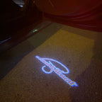 SKODA Laurin & Klement LOGO PROJECTOR LIGHTS Nr.19 (quantité 1 = 2 Logo Films / 2 portes lumières)