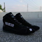 Sparco Italy slalom racing Shoes  Black Color Men