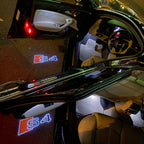 AUDI LOGO PROJECTOT LIGHTS Nr.19 (Menge 1 = 2 Logo Folien /2 Türleuchten)