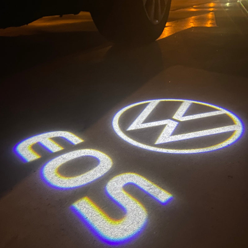 Volkswagen Door lights EOS Logo  Nr. 1IJ2KK9 (quantity 1 = 2 Logo Films /2 door lights）